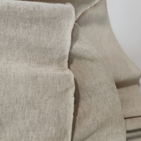 🔥ABSOLUTE FINAL💲⬇️Ryu Sheer Beige Top W/ Flower Appliqués, Size L ~ VGUC - Picture 8 of 8